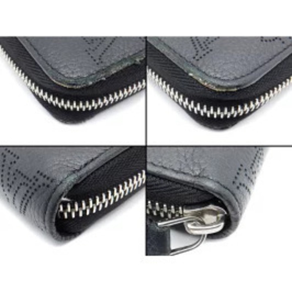 LOUIS VUITTON Mahina Zippy Wallet Long Perforated Leather Round